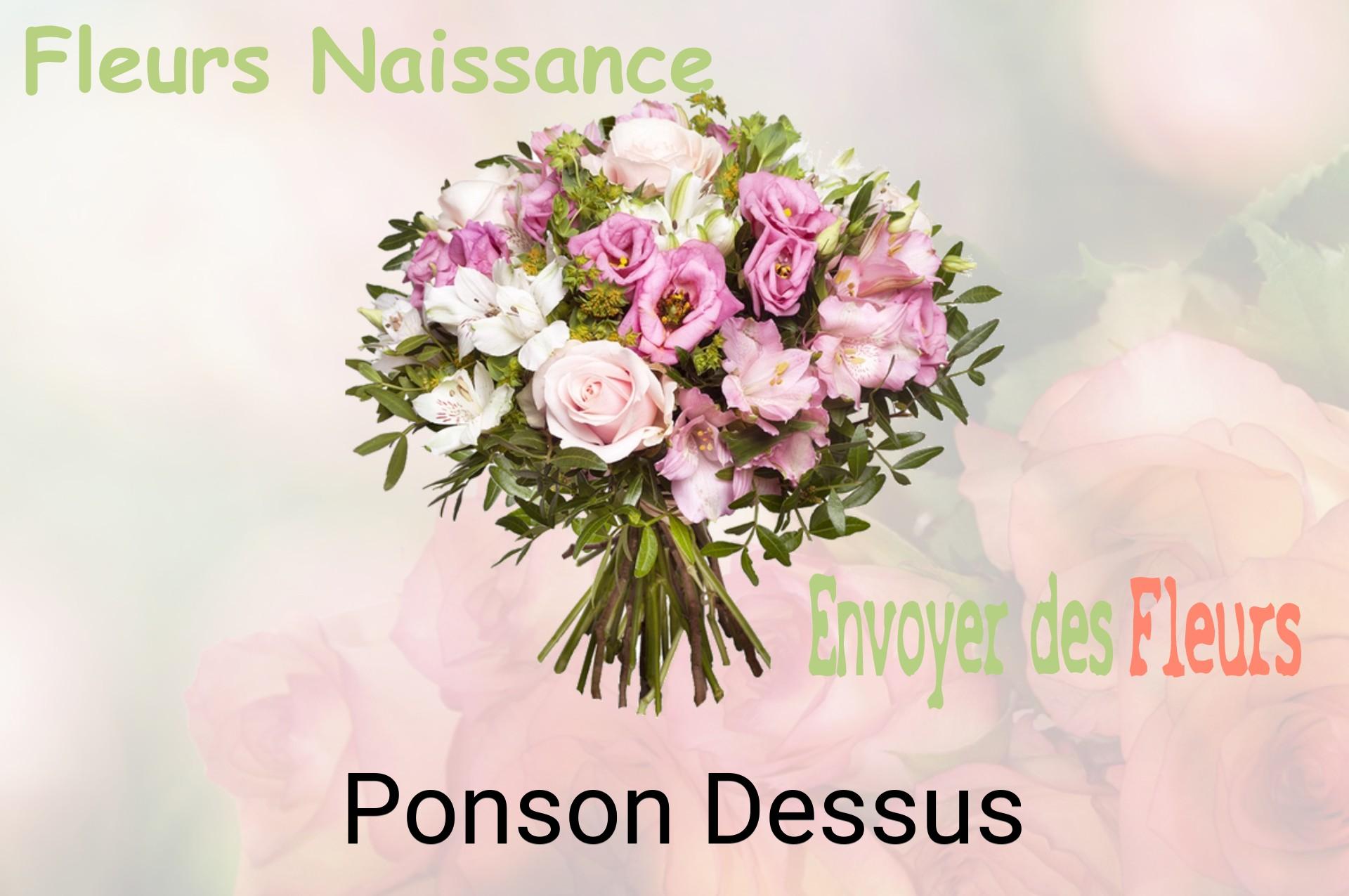 Bouquet de fleurs de naissance livré à Ponson-Dessus